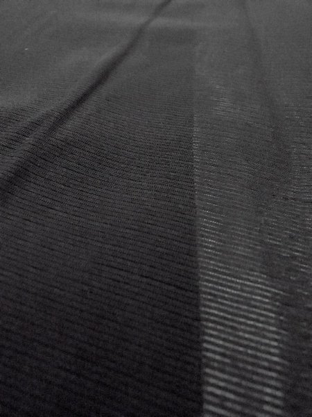 Photo8: N1226V Vintage Japanese kimono   Black MONTSUKI crests for women / Silk.    (Grade B) (8)