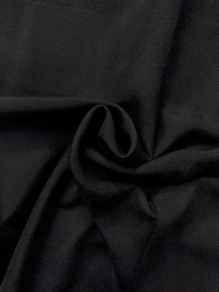 Photo11: N1226V Vintage Japanese kimono   Black MONTSUKI crests for women / Silk.    (Grade B) (11)