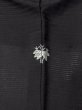 Photo3: N1226X Vintage Japanese kimono   Black MONTSUKI crests for women / Silk.    (Grade B) (3)