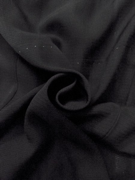 Photo9: N1226X Vintage Japanese kimono   Black MONTSUKI crests for women / Silk.    (Grade B) (9)