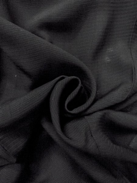 Photo10: N1226X Vintage Japanese kimono   Black MONTSUKI crests for women / Silk.    (Grade B) (10)