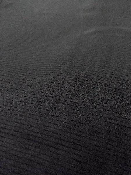 Photo6: N1226Y Vintage Japanese kimono   Black MONTSUKI crests for women / Silk.    (Grade B) (6)