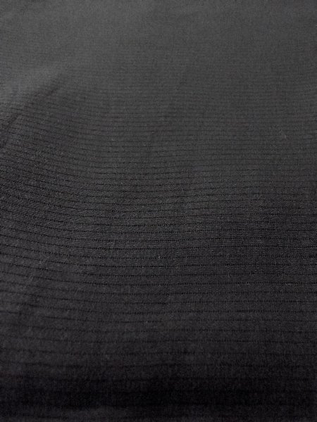 Photo7: N1226Y Vintage Japanese kimono   Black MONTSUKI crests for women / Silk.    (Grade B) (7)