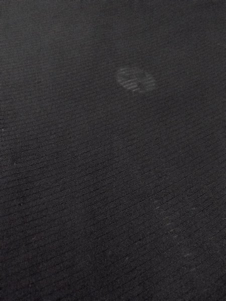 Photo8: N1226Y Vintage Japanese kimono   Black MONTSUKI crests for women / Silk.    (Grade B) (8)