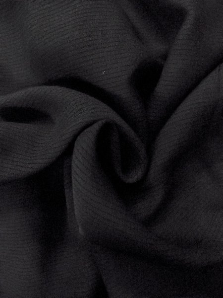 Photo10: N1226Y Vintage Japanese kimono   Black MONTSUKI crests for women / Silk.    (Grade B) (10)