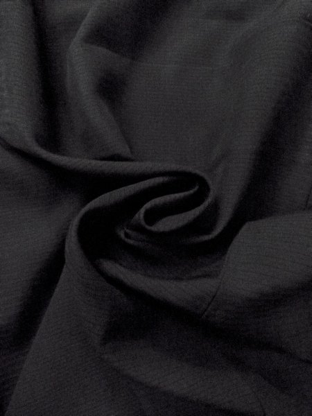 Photo9: Mint N1226Z Vintage Japanese kimono   Black MONTSUKI crests for women / Silk.    (Grade A) (9)