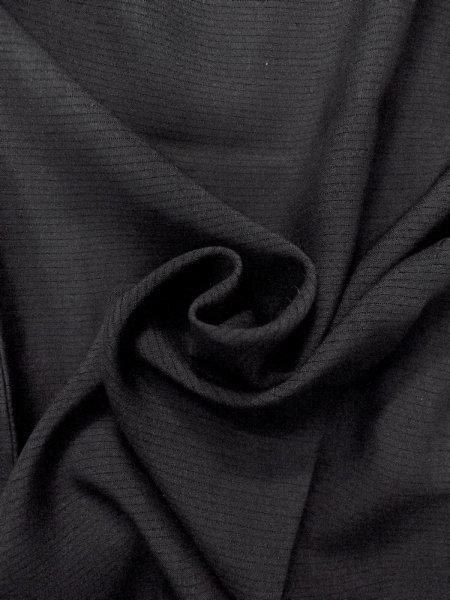 Photo9: Mint N1227A Vintage Japanese kimono   Black MONTSUKI crests for women / Silk.    (Grade A) (9)