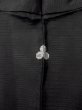 Photo3: N1227B Vintage Japanese kimono   Black MONTSUKI crests for women / Silk.    (Grade C) (3)