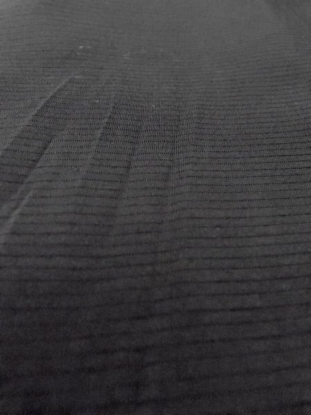 Photo6: N1227B Vintage Japanese kimono   Black MONTSUKI crests for women / Silk.    (Grade C) (6)