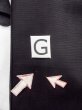 Photo17: N1227B Vintage Japanese kimono   Black MONTSUKI crests for women / Silk.    (Grade C) (17)