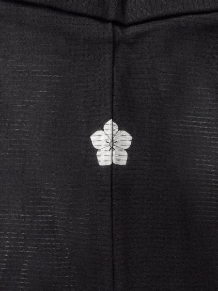 Photo3: N1227C Vintage Japanese kimono   Black MONTSUKI crests for women / Silk.    (Grade B) (3)