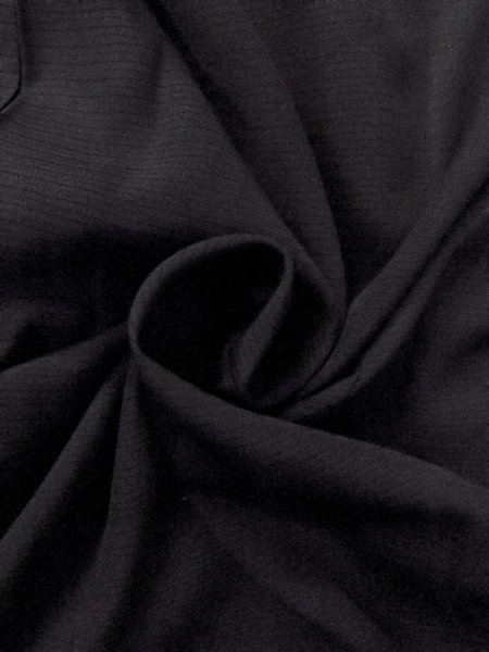 Photo9: N1227C Vintage Japanese kimono   Black MONTSUKI crests for women / Silk.    (Grade B) (9)