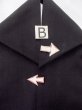 Photo12: N1227C Vintage Japanese kimono   Black MONTSUKI crests for women / Silk.    (Grade B) (12)