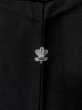 Photo3: Mint N1227D Vintage Japanese kimono   Black MONTSUKI crests for women / Silk.    (Grade A) (3)
