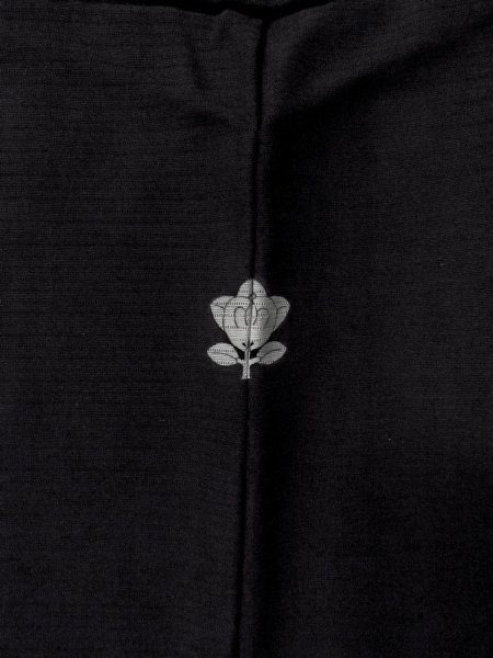 Photo3: Mint N1227D Vintage Japanese kimono   Black MONTSUKI crests for women / Silk.    (Grade A) (3)