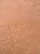 Photo9: O0117A Vintage Japanese kimono  Pale Beige IROMUJI plain colored for women / Silk. Landscape, Landscape, tree basic woven pattern  (Grade C) (9)