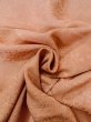 Photo13: O0117A Vintage Japanese kimono  Pale Beige IROMUJI plain colored for women / Silk. Landscape, Landscape, tree basic woven pattern  (Grade C) (13)