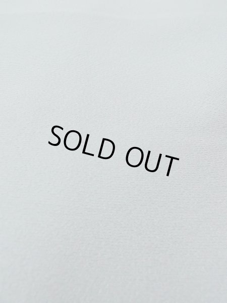 Photo10: O0117B Vintage Japanese kimono Pale Grayish Light Blue IROMUJI plain colored for women / Silk.    (Grade C) (10)