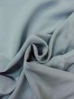 Photo13: O0117B Vintage Japanese kimono Pale Grayish Light Blue IROMUJI plain colored for women / Silk.    (Grade C) (13)