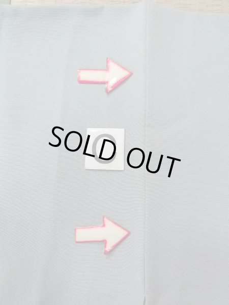 Photo17: O0117B Vintage Japanese kimono Pale Grayish Light Blue IROMUJI plain colored for women / Silk.    (Grade C) (17)