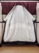 Photo2: O0117D Vintage Japanese kimono Dark Purplish Dark Red IROMUJI plain colored for women / Silk.  There are stains.  (Grade C) (2)