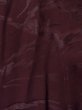 Photo5: O0117D Vintage Japanese kimono Dark Purplish Dark Red IROMUJI plain colored for women / Silk.  There are stains.  (Grade C) (5)