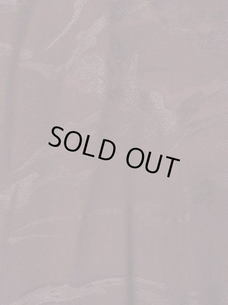 Photo5: O0117D Vintage Japanese kimono Dark Purplish Dark Red IROMUJI plain colored for women / Silk.  There are stains.  (Grade C) (5)