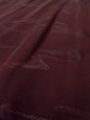 Photo8: O0117D Vintage Japanese kimono Dark Purplish Dark Red IROMUJI plain colored for women / Silk.  There are stains.  (Grade C) (8)