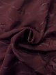 Photo11: O0117D Vintage Japanese kimono Dark Purplish Dark Red IROMUJI plain colored for women / Silk.  There are stains.  (Grade C) (11)