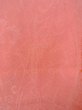 Photo7: O0117F Vintage Japanese kimono Shiny Pale Orange IROMUJI plain colored for women / Silk.  Curved lines basic woven pattern  (Grade B) (7)