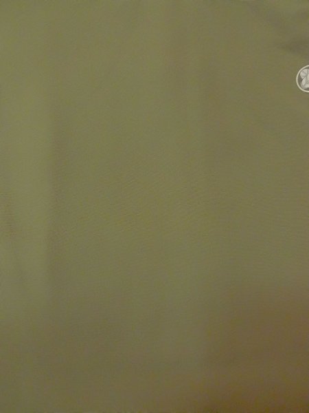 Photo4: O0117G Vintage Japanese kimono  Grayish Green IROMUJI plain colored for women / Silk.    (Grade C) (4)