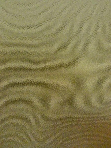 Photo7: O0117G Vintage Japanese kimono  Grayish Green IROMUJI plain colored for women / Silk.    (Grade C) (7)