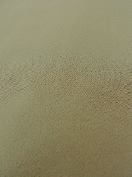 Photo9: O0117G Vintage Japanese kimono  Grayish Green IROMUJI plain colored for women / Silk.    (Grade C) (9)