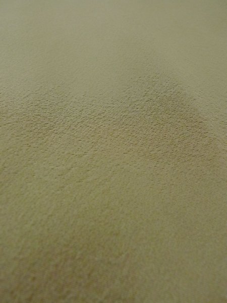 Photo11: O0117G Vintage Japanese kimono  Grayish Green IROMUJI plain colored for women / Silk.    (Grade C) (11)