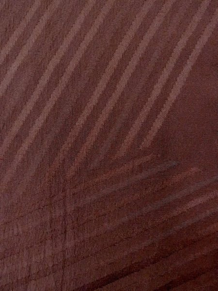 Photo7: O0117H Vintage Japanese kimono   Brown IROMUJI plain colored for women / Silk.    (Grade B) (7)