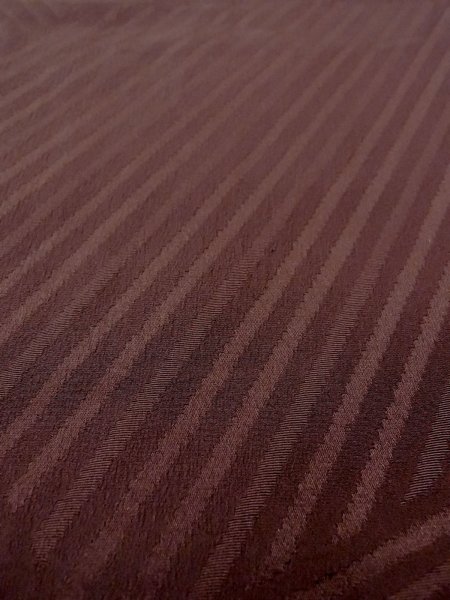 Photo10: O0117H Vintage Japanese kimono   Brown IROMUJI plain colored for women / Silk.    (Grade B) (10)