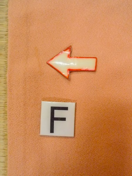 Photo19: O0117I Vintage Japanese kimono   Golden Yellow IROMUJI plain colored for women / Silk.  Based woven pattern: Dapple pattern  (Grade C) (19)