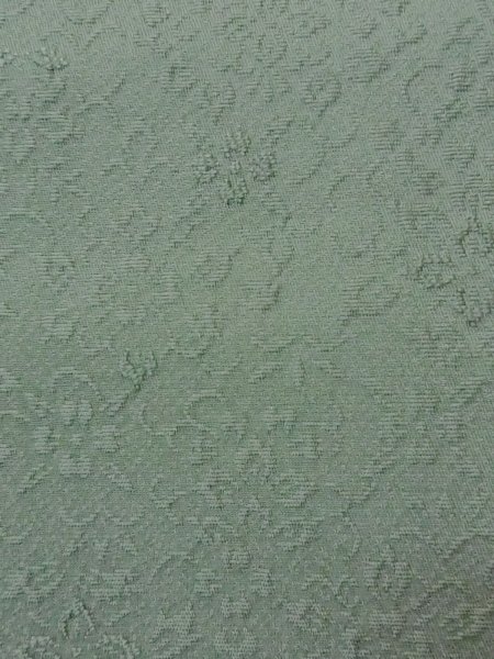 Photo9: Mint O0117J Vintage Japanese kimono  Pale Green IROMUJI plain colored for women / Silk.    (Grade A) (9)