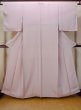 Photo1: O0117K Vintage Japanese kimono  Pale Wisteria IROMUJI plain colored for women / Silk.    (Grade C) (1)