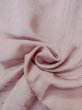 Photo12: O0117K Vintage Japanese kimono  Pale Wisteria IROMUJI plain colored for women / Silk.    (Grade C) (12)