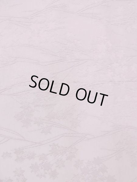 Photo7: O0117L Vintage Japanese kimono Pale Grayish Purple IROMUJI plain colored for women / Silk.    (Grade B) (7)