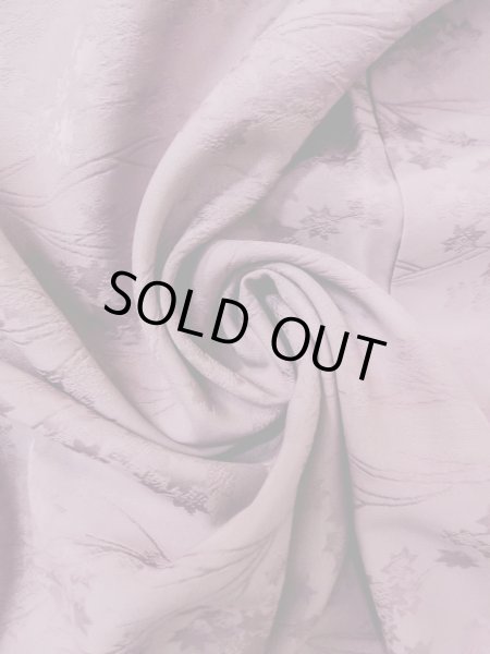 Photo12: O0117L Vintage Japanese kimono Pale Grayish Purple IROMUJI plain colored for women / Silk.    (Grade B) (12)