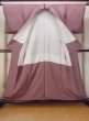 Photo2: O0117P Vintage Japanese kimono  Grayish Purple IROMUJI plain colored for women / Silk.    (Grade B) (2)