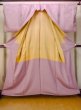 Photo2: O0117S Vintage Japanese kimono Pale Purplish Pink KOMON dyed for women / Silk.    (Grade B) (2)