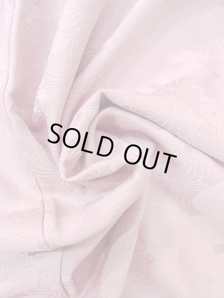 Photo12: O0117S Vintage Japanese kimono Pale Purplish Pink KOMON dyed for women / Silk.    (Grade B) (12)