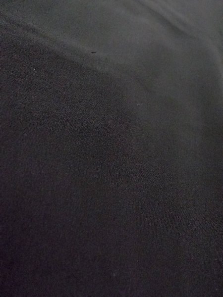 Photo7: O0117T Vintage Japanese kimono   Black MONTSUKI crests for women / Silk.    (Grade B) (7)