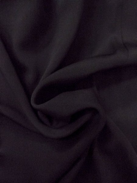 Photo9: O0117T Vintage Japanese kimono   Black MONTSUKI crests for women / Silk.    (Grade B) (9)