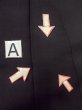Photo11: O0117T Vintage Japanese kimono   Black MONTSUKI crests for women / Silk.    (Grade B) (11)