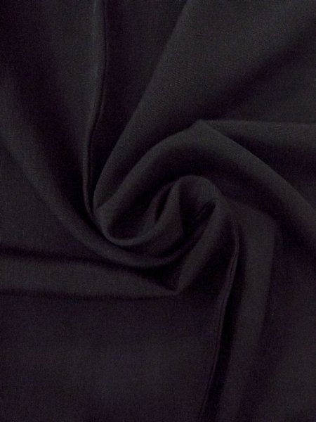 Photo9: O0117U Vintage Japanese kimono   Black MONTSUKI crests for women / Silk.    (Grade D) (9)