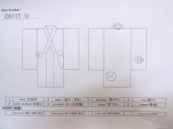 Photo10: O0117U Vintage Japanese kimono   Black MONTSUKI crests for women / Silk.    (Grade D) (10)